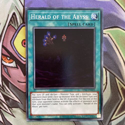 OP22-EN025 Herald Of The Abyss Common Unlimited Edition NM Yugioh Card