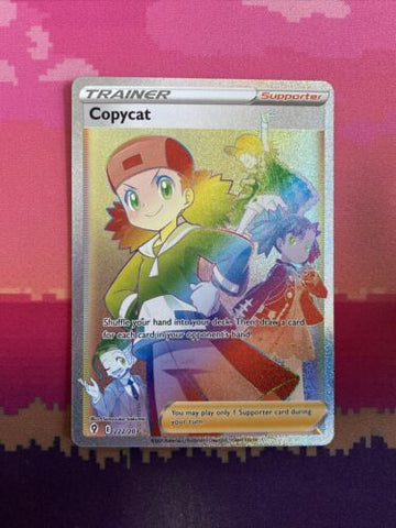 Pokemon Card Copycat 222/203 Secret Rare Evolving Skies Near Mint