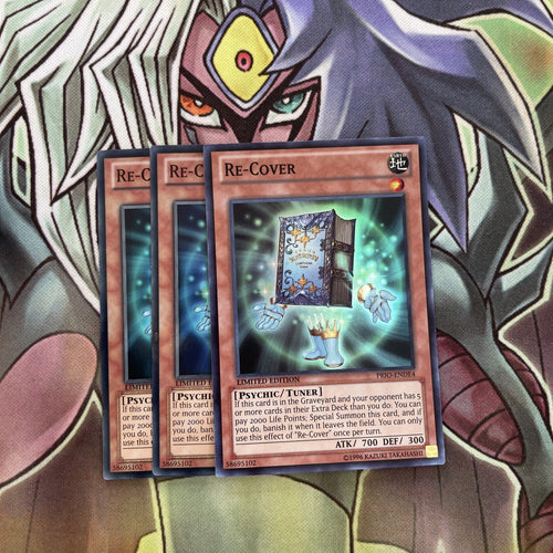 PRIO-ENDE4 x3 Re-Cover Super Rare Excellent Condition Yugioh
