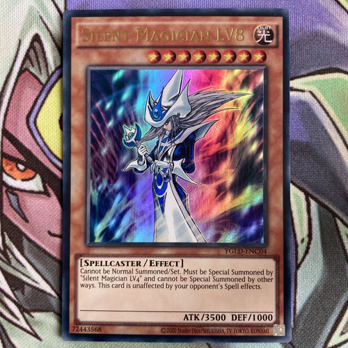 YGLD-ENC04 Silent Magician LV8 Ultra Rare UNL Edition NM Yugioh Card