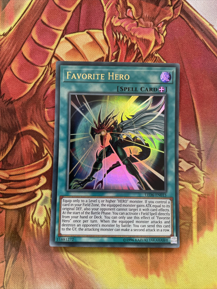 LED6-EN015 YUGIOH - FAVORITE HERO ULTRA MAGICAL HERO UNL EDITION YUGIOH