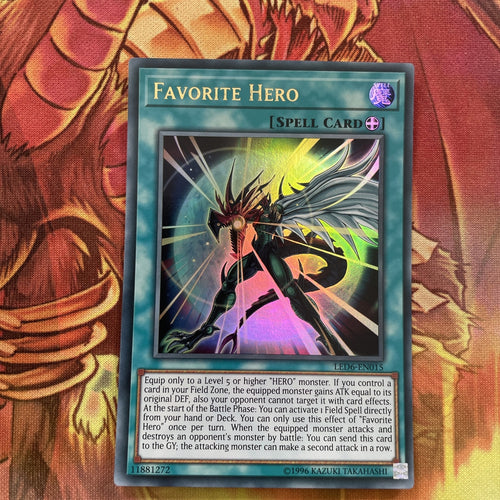 LED6-EN015 YUGIOH - FAVORITE HERO ULTRA MAGICAL HERO UNL EDITION YUGIOH
