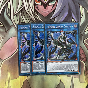 CHIM-EN037 x3 Firewall Dragon Darkfluid Secret Rare Excellent Condition Yugioh