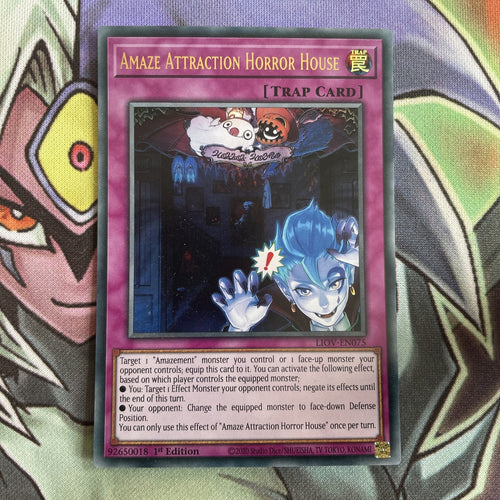 LIOV-EN075 Amaze Attraction Horror House Ultra Rare 1st Edition NM Yugioh Card