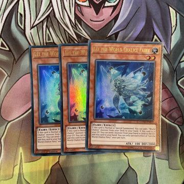 COTD-EN022 x3 Lee the World Chalice Fairy Ultra Rare Excellent Condition Yugioh