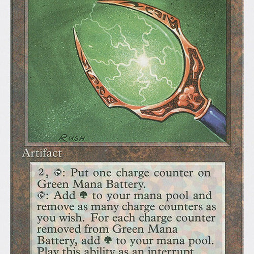 Green-Mana Battery - Fourth Edition Excellent Magic MTG