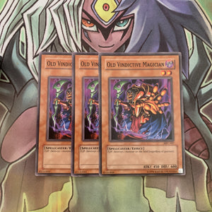 MFC-067 x3 Old Vindictive Magician Common Excellent Condition Yugioh