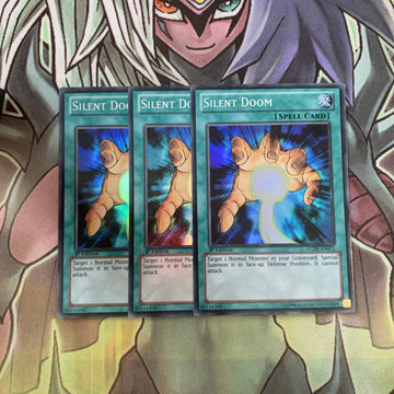 LCJW-EN071 x3 Silent Doom Super Rare Excellent Condition Yugioh