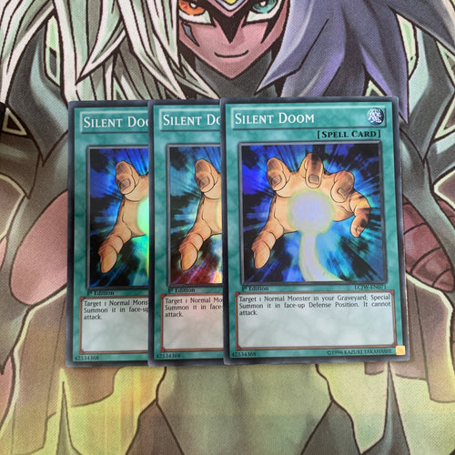 LCJW-EN071 x3 Silent Doom Super Rare Excellent Condition Yugioh