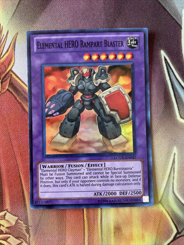 LCGX-EN047 Elemental HERO Rampart Blaster Super Rare UNL Edition Mint YuGiOh Car