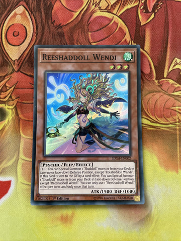 SDSH-EN002 Reeshaddoll Wendi | 1st Edition | Super Rare Card YuGiOh TCG Showdown