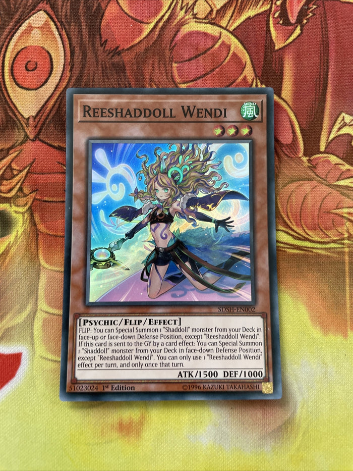 SDSH-EN002 Reeshaddoll Wendi | 1st Edition | Super Rare Card YuGiOh TCG Showdown
