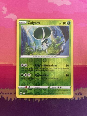 Pokemon Card Calyrex Crown Zenith Reverse Holo Rare 017/159 Near Mint