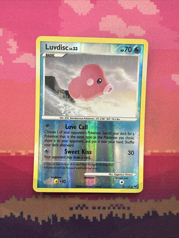 Pokemon Card Luvdisc Platinum Reverse Holo Rare 35/127 Near Mint