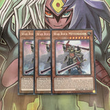 LIOV-EN088 x3 War Rock Meteroagon Secret Rare Excellent Condition Yugioh
