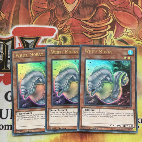 BLLR-EN018 x3 WHITE MORAY YUGIOH CARDS