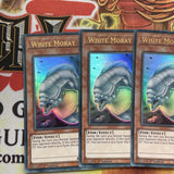 BLLR-EN018 x3 WHITE MORAY YUGIOH CARDS
