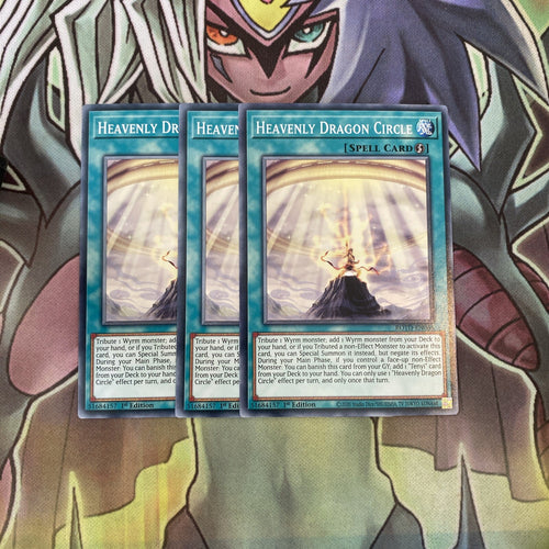ROTD-EN066 x3 Heavenly Dragon Circle Common Excellent Condition Yugioh