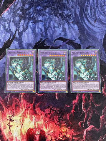 LEDD-ENA35 x3 Amulet Dragon 1st Edition Mint YuGiOh Card
