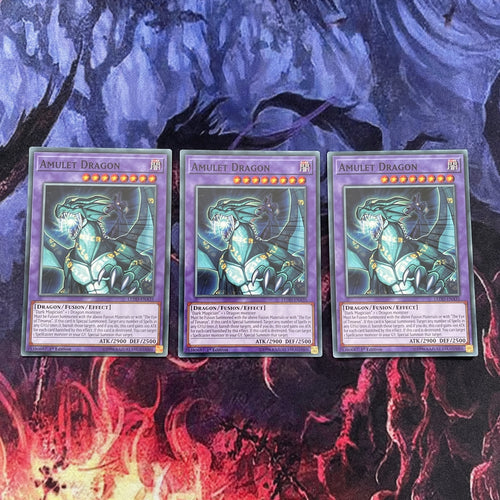 LEDD-ENA35 x3 Amulet Dragon 1st Edition Mint YuGiOh Card