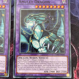 LEDD-ENA35 x3 Amulet Dragon 1st Edition Mint YuGiOh Card