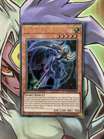 BLHR-EN078 Artifact Scythe Ultra Rare 1st Edition NM Yugioh Card