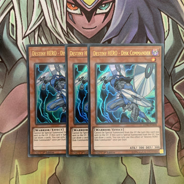 LEHD-ENA08 x3 Destiny HERO - Disc Commander Ultra Excellent Condition Yugioh