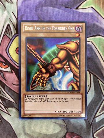 LCYW-EN304 Right Arm Of The Forbidden One Secret UNL Near Mint Yugioh Card