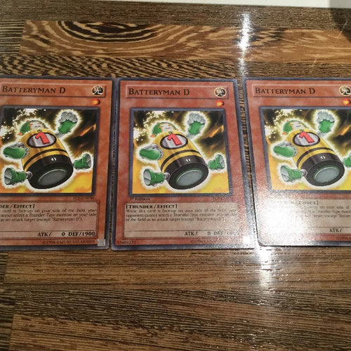 EOJ-EN030 3 x Batteryman D (Playset) Common Yugioh Cards