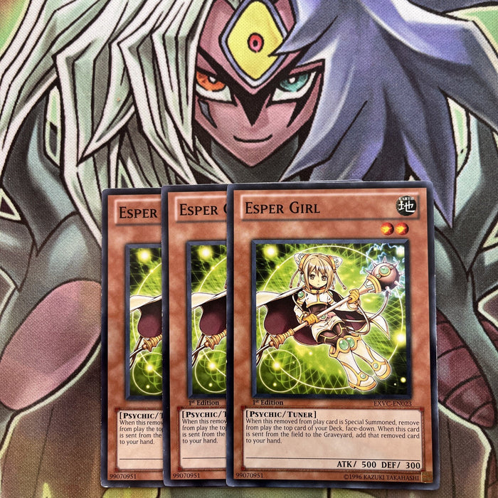 EXVC-EN023 x3 Esper Girl Common Excellent Condition Yugioh