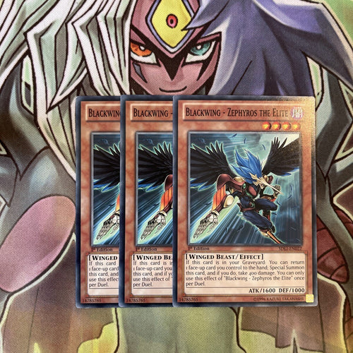 SDLI-EN022 x3 Blackwing - Zephyros the Elite Common Excellent Condition Yugioh