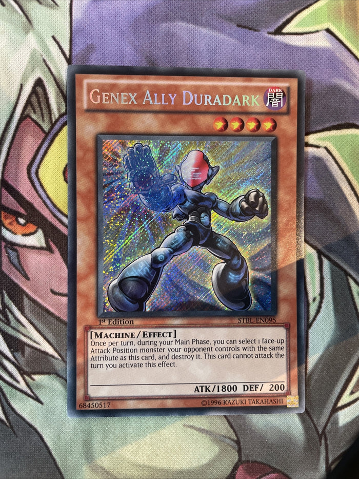 STBL-EN095 Genex Ally Duradark Secret Rare 1st Edition NM Yugioh Card