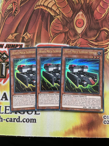 LCKC-EN023 x3 HEAVY MECH SUPPORT ARMOUR YUGIOH CARDS