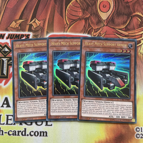LCKC-EN023 x3 HEAVY MECH SUPPORT ARMOUR YUGIOH CARDS