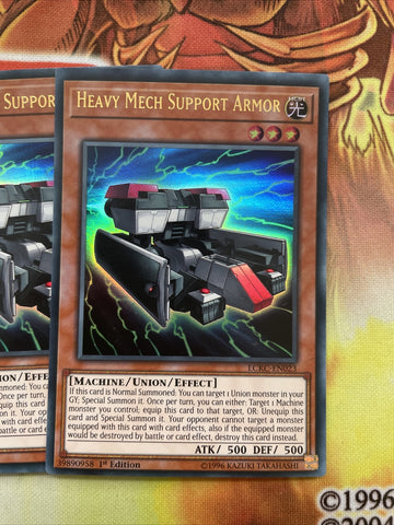 LCKC-EN023 x3 HEAVY MECH SUPPORT ARMOUR YUGIOH CARDS (back)