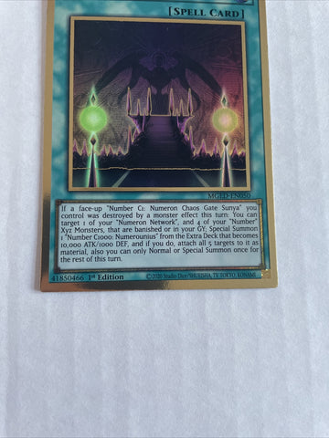 MGED-EN050 YUGIOH NUMERON CHAOS RITUAL PREMIUM GOLD RARE YU-GI-OH (back)