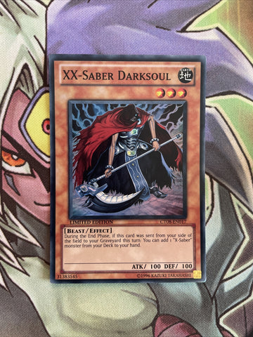 CT08-EN017 XX-Saber Darksoul Super Rare Limited Edition Near Mint Yugioh Card