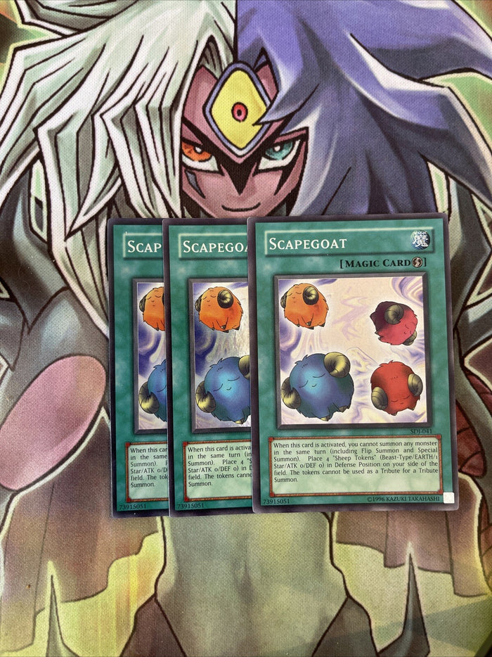 SDJ-041 x3 Scapegoat Super Rare Excellent Condition Yugioh