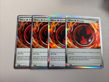 4 x Nitro Energy - 086/086 - Playset - Chaos Rising - Pokemon TCG