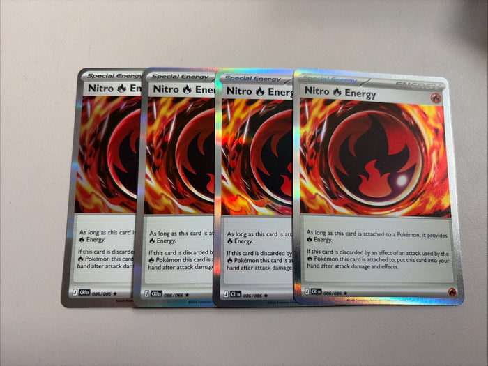 4 x Nitro Energy - 086/086 - Playset - Chaos Rising - Pokemon TCG