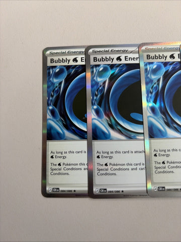 Bubbly Energy playset 084/086 Chaos Rising - Holo x4 (back)