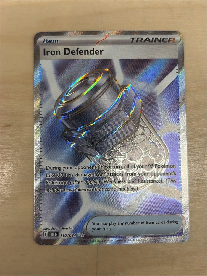 Iron Defender 110/084 Ultra Rare Holo Near Mint Condition Pitch Black