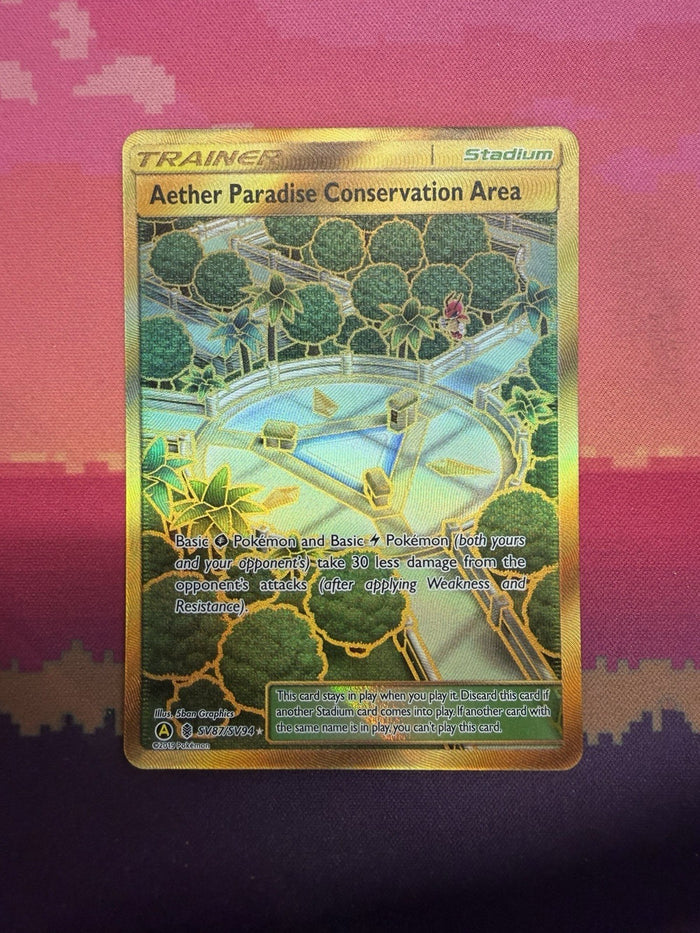 Pokemon Card Aether Paradise Conservation Area SV87/SV94 Guardians Rising NM