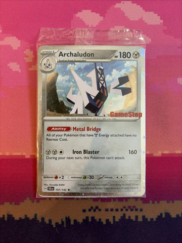 Pokemon Card Archaludon Game Stop Promo 107/142 SEALED Near Mint