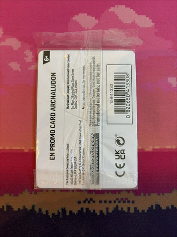 Pokemon Card Archaludon Game Stop Promo 107/142 SEALED Near Mint (back)