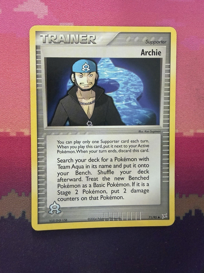 Pokemon Card Archie Team Magma VS Team Aqua 71/95 Near Mint