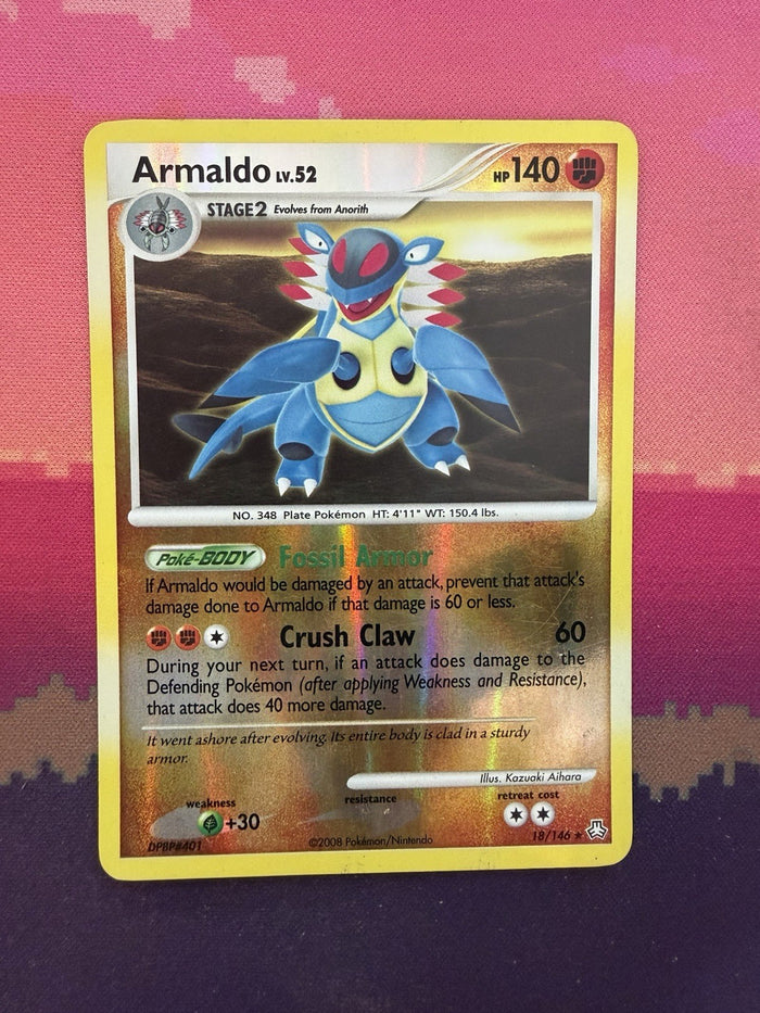 Pokemon Card Armaldo Legends Awakened Reverse Holo 18/146 Near Mint