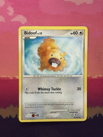 Pokemon Card Bidoof Supreme Victors Common 91/147 Near Mint