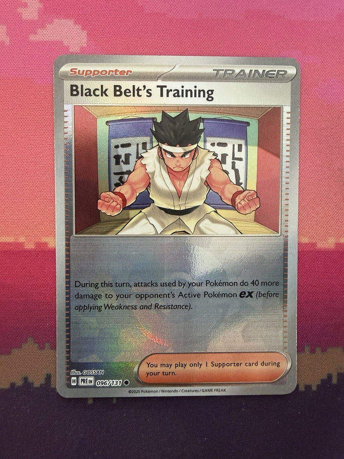 Pokemon Card Black Belt's Training Prismatic Pokeball Reverse 096/131 Near Mint