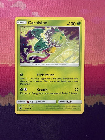 Pokemon Card Carnivine Plasma Blast Uncommon 6/73 Near Mint